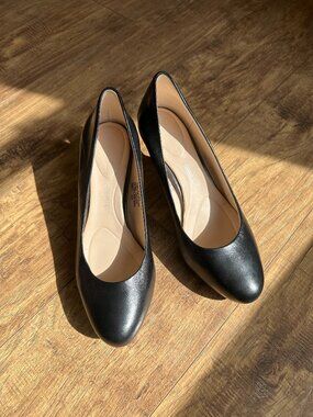 Rockport Seven to 7 Black Leather Pump Women's Size 8 Medium Width NWOT